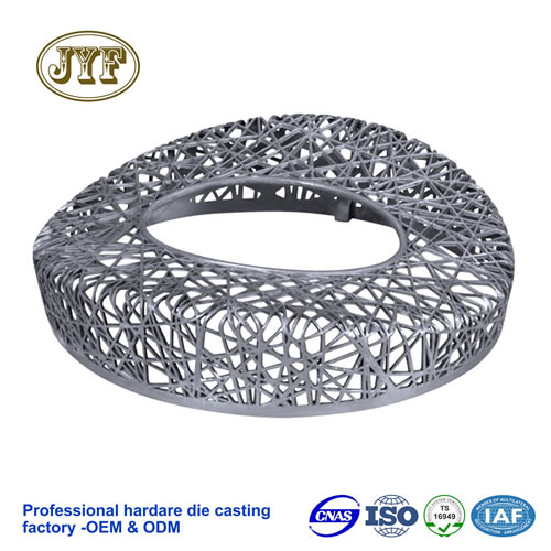 艺术鸟巢造型压铸工艺品 | 高精度铝合金装饰摆件定制