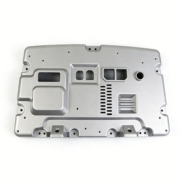 ADC12 铝合金压铸新能源汽车中控主机下盖 车载电子设备散热壳体定制